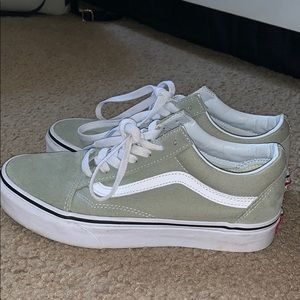 Army green Vans 6.5